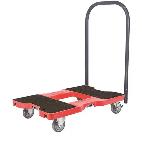 1500 lbs. Capacity Industrial Strength Professional E-Track Push Cart Dolly in Red 1500 lbs. Capacity Industrial Strength Professional E-Track Push Cart Dolly in Red