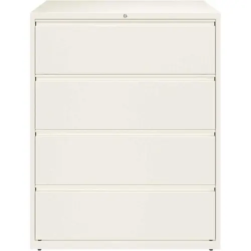 HL10000 White 42 in. Wide 4-Drawer Lateral File Cabinet HL10000 White 42 in. Wide 4-Drawer Lateral File Cabinet