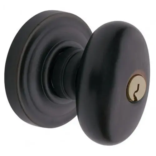 5225 Egg Knob Emergency Egress Keyed Entry Oil Rubbed Bronze Finish 5225 Egg Knob Emergency Egress Keyed Entry Oil Rubbed Bronze Finish