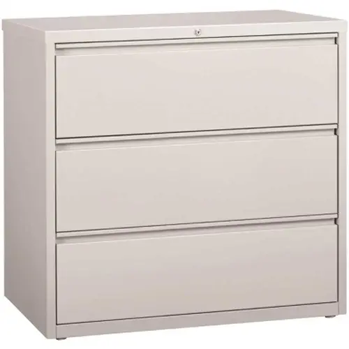 42 In. W 3-Drawer Lateral File Cabinet (Light Gray) 42 In. W 3-Drawer Lateral File Cabinet (Light Gray)