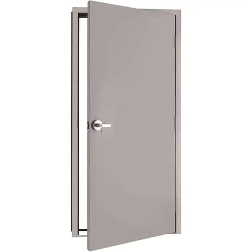 36 in. x 80 in. Left Hand Adjustable Metal Frame and Commercial Door for 4-1/2 in. to 7-3/4 in. Finished Wall Thickness Galvanneal