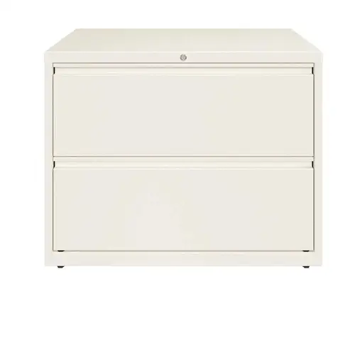 HL10000 Series White 36 in. Wide 2-Drawer Lateral File Cabinet HL10000 Series White 36 in. Wide 2-Drawer Lateral File Cabinet