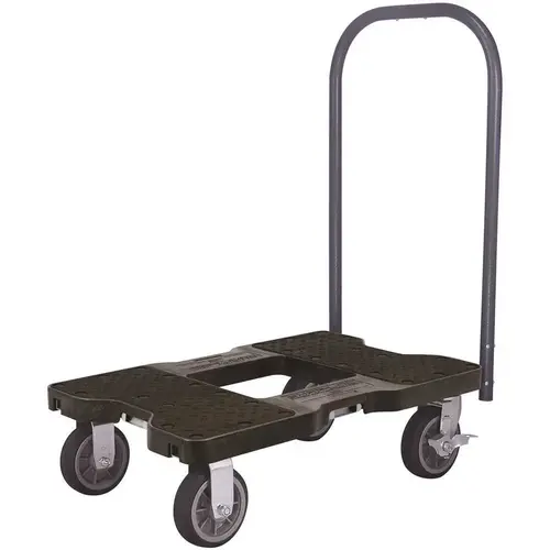 1,500 lbs. Capacity All-Terrain Professional E-Track Push Cart Dolly in Black 1,500 lbs. Capacity All-Terrain Professional E-Track Push Cart Dolly in Black
