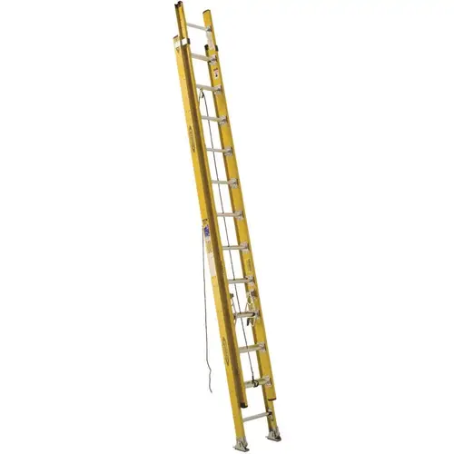 24 ft. Fiberglass D-Rung Extension Ladder with 375 lbs. Load Capacity Type IAA Duty Rating 24 ft. Fiberglass D-Rung Extension Ladder with 375 lbs. Load Capacity Type IAA Duty Rating