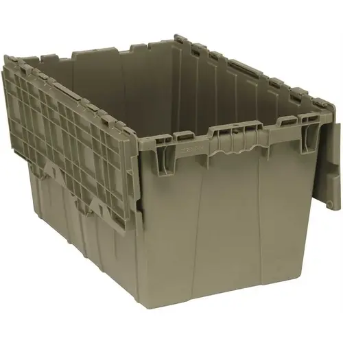 24 in. x 15 in. 16.50 Gal. Attached Top Container Storage Bin in Gray 24 in. x 15 in. 16.50 Gal. Attached Top Container Storage Bin in Gray