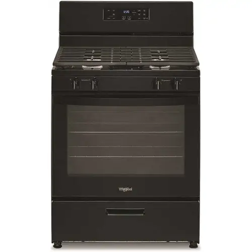 30-in 4 Burners 5.1-cu ft Freestanding Gas Range in. Black 30-in 4 Burners 5.1-cu ft Freestanding Gas Range in. Black