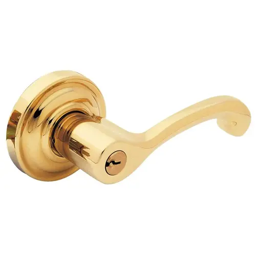 Estate Classic Lever w/Classic Rose Polished Brass Estate Classic Lever w/Classic Rose Polished Brass