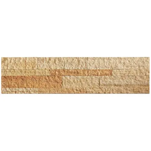 23.6 in. x 5.9 in. Golden Sandstone Peel and Stick Stone Decorative Tile Backsplash