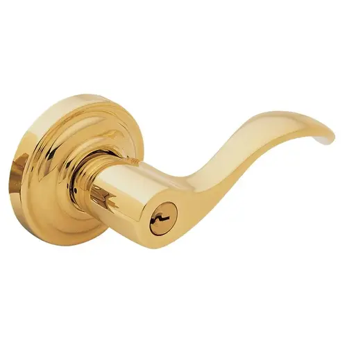 Right Hand 5258 Wave Lever Standard Keyed Entry Lifetime Brass Finish Right Hand 5258 Wave Lever Standard Keyed Entry Lifetime Brass Finish