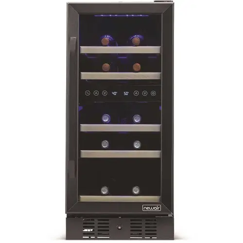 Dual Zone 15 in. 29-Bottle Built-In Wine Cooler Fridge with Quiet Operation and Beech Wood Shelve, Black Stainless Steel Dual Zone 15 in. 29-Bottle Built-In Wine Cooler Fridge with Quiet Operation and Beech Wood Shelve, Black Stainless Steel