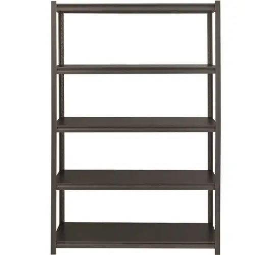 Gray 5-Tier Boltless Steel Garage Storage Shelving Unit ( 48 in. W x 72 in. H x 24 in. D )