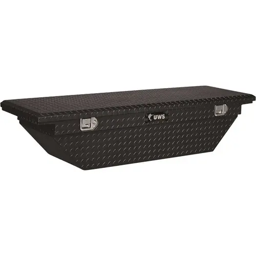 60 in. Gloss Black Aluminum Angled Crossover Box with Low Profile (Heavy Packaging)