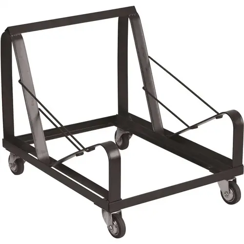 Steel 4-Wheeled Stack Chair Dolly in Black Steel 4-Wheeled Stack Chair Dolly in Black