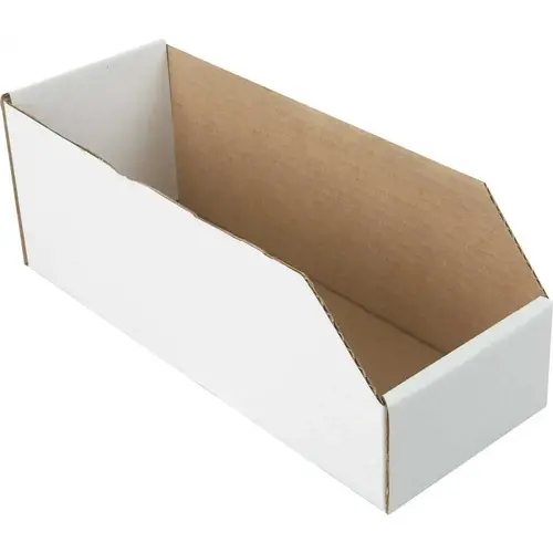 Corrugated Bin Box - 4.5 X 12 X 4.5" - Bundle Of 25 - pack of 25 Corrugated Bin Box - 4.5 X 12 X 4.5" - Bundle Of 25 - pack of 25