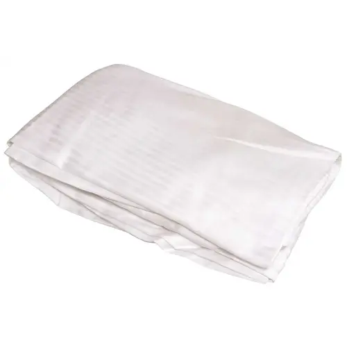 T250 Queen Fitted Sheets, 60 in. x 80 in. x 15 in. White with Tone on Tone Sateen Stripes - pack of 12