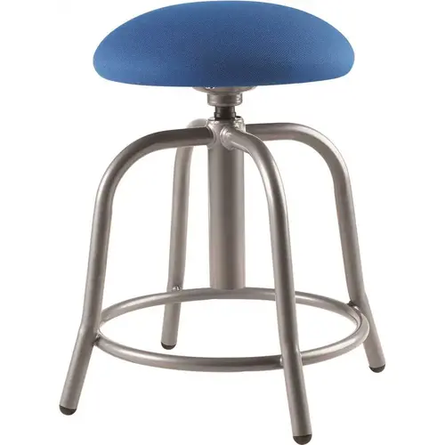 18 in. - 25 in., 3 in. Fabric Padded Cobalt Blue Seat, Grey Frame Height Adjustable Designer Stool 18 in. - 25 in., 3 in. Fabric Padded Cobalt Blue Seat, Grey Frame Height Adjustable Designer Stool