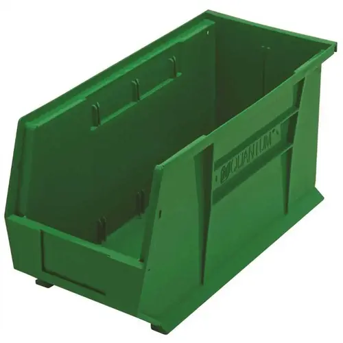 Ultra-Series 5 Gal. Stack and Hang Storage Tote in Green Ultra-Series 5 Gal. Stack and Hang Storage Tote in Green