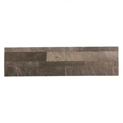 23.6 in. x 5.9 in. Iron Slate Peel and Stick Stone Decorative Tile Backsplash