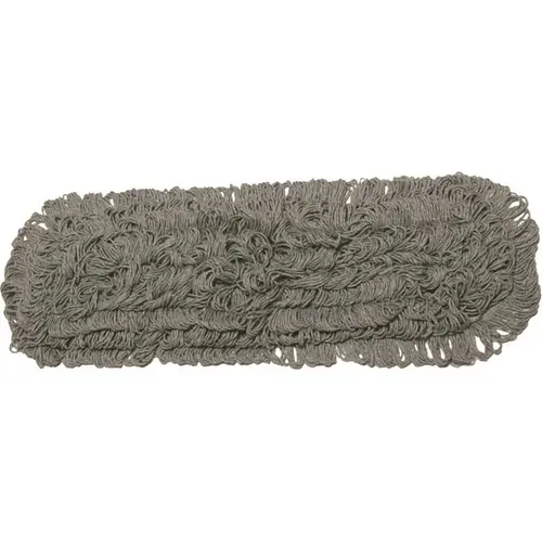 Skilcrafta Inhibitor Dust Mop Head, Looped-End 5"x24", Green - pack of 12 Skilcrafta Inhibitor Dust Mop Head, Looped-End 5"x24", Green - pack of 12