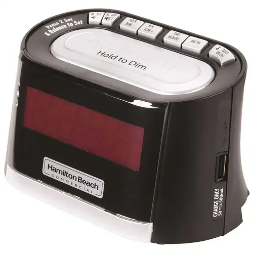 Alarm Clock Radio Black
