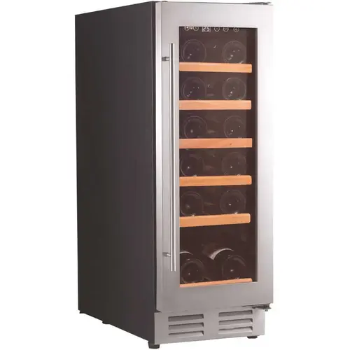 12 in. W 18-Bottle Single Zone Built Under Wine Cooler BLACK
