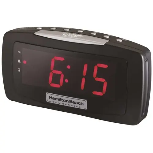 AM/FM Alarm Clock Radio Black