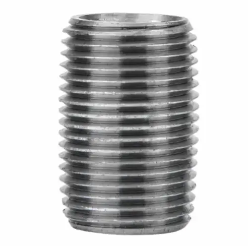 Pipe Fittings, Galvanized Nipple, 3/8-In. x Close
