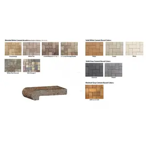 FLAGSTONE PAVERS LLC 34135060100 Cream/beige 1" Drop Remodeler Coping