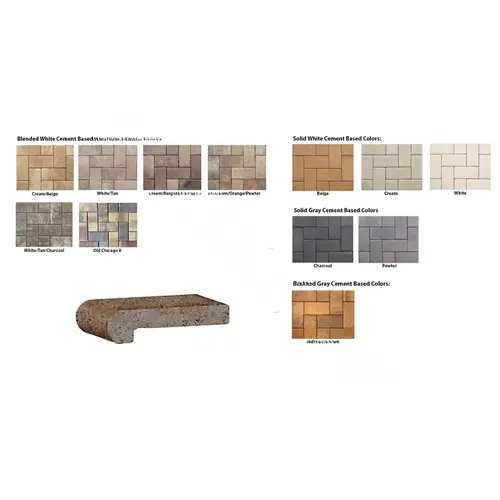 Cream/beige 1" Drop Remodeler Coping