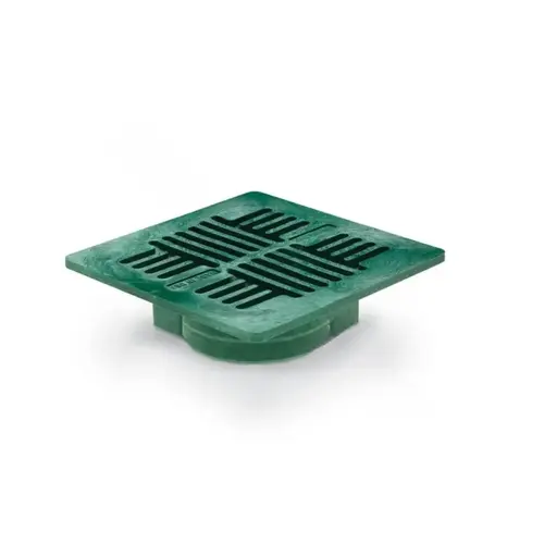 Rain Bird 7" Green Universal Square Drain Grate Rain Bird 7" Green Universal Square Drain Grate