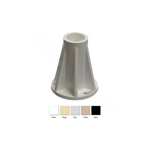 6" Beige Surface Mounting Anchor Flange