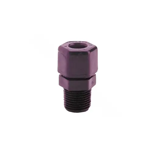 1/4" Black Polypropylene Connector Tube X Male Npt