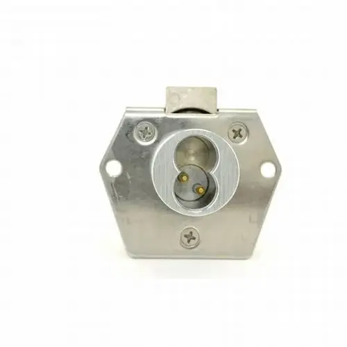 5L Series 7 Pin Rim Latchbolt Vertical Cabinet Lock Satin Chrome Finish