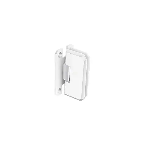 White With Chrome Accent Monaco 037 Series Wall Mount Hinge