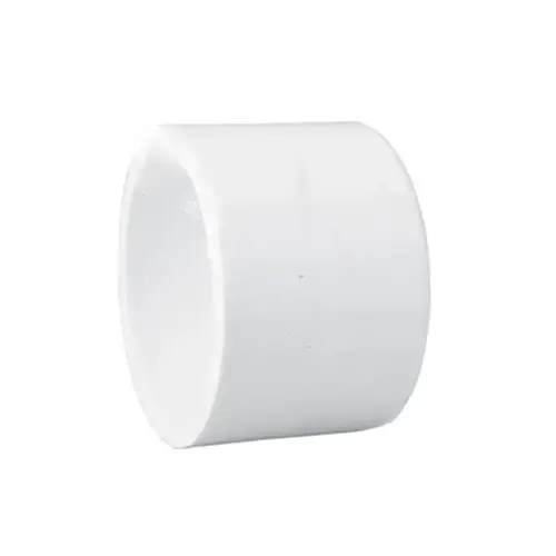 Pipe Cap, 1/2 in, Slip, PVC, White, SCH 40 Schedule, 600 psi Pressure