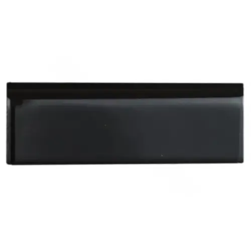 2" X 6" Mud Bullnose Tile Black