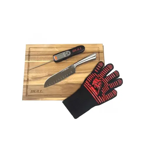 Grill Master Utility Set With Loaded Display Case