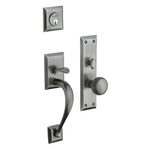 Concord Double Cylinder Entry Mortise Trim Antique Nickel Finish Concord Double Cylinder Entry Mortise Trim Antique Nickel Finish