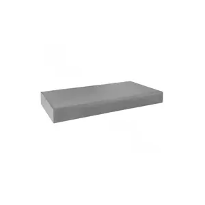 Design Cast 618EE0STD 24" X 18" X 2" Straight Eased Edge Coping Dark Gray