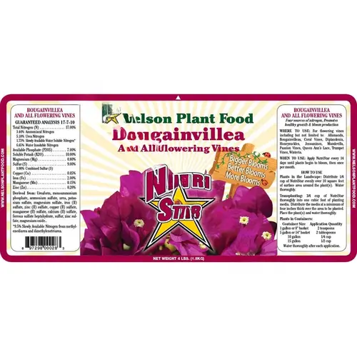 Nutri St Bougainvillea 25 Nels 17-7-10 Bougainvillea Food 25# Nutri St Bougainvillea 25 Nels 17-7-10 Bougainvillea Food 25#