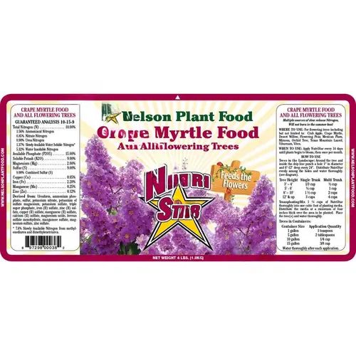 Nutri St Crape Myrtle 25 Nels 10-15-19 Crape Myrtle Food 25# Nutri St Crape Myrtle 25 Nels 10-15-19 Crape Myrtle Food 25#