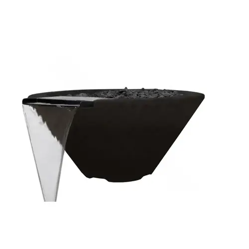 32" Round Black Magicflame Water Only Bowl 12v
