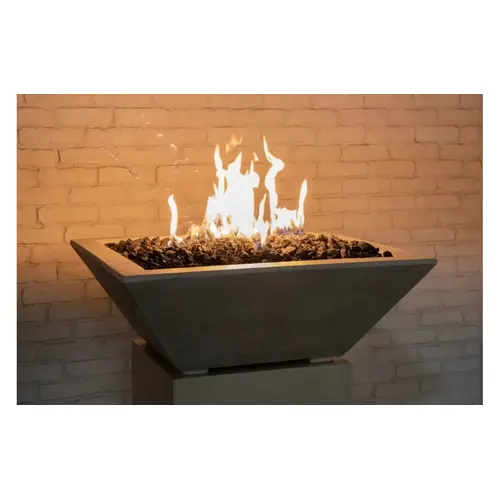 Square Pewter Fire Only Bowl