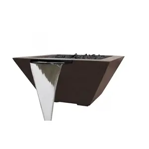 Pentair 580190 32" Square Bronze Magicflame Water Only Bowl