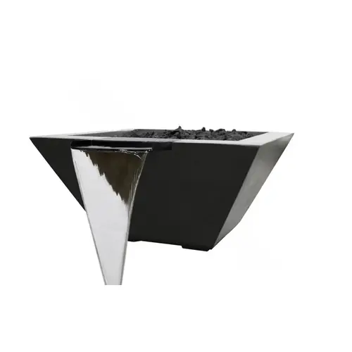 Square Bronze Fire And Water Bowl Square Bronze Fire And Water Bowl