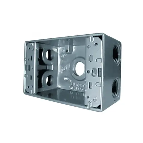3.5" 3 Hole Single Gang Weatherproof Box 3.5" 3 Hole Single Gang Weatherproof Box