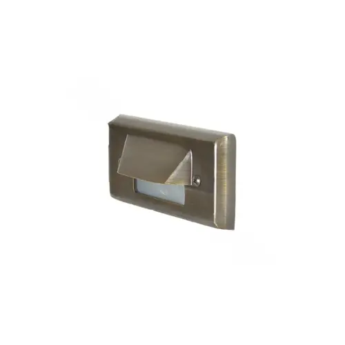 Voyager 5 5" Painted Brass Hooded Flush-mount Step Light 2w 2700k