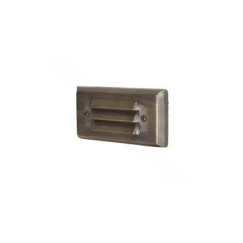 Voyager 5 5" Painted Brass Louvered Flush-mount Step Light 2w 3000k