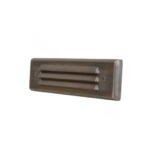 Voyager 8 8" Painted Brass Louvered Flush-mount Step Light 4w 3000k