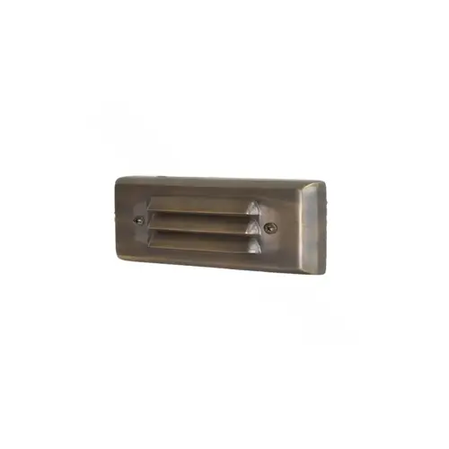 Sovereign 5 5" Painted Brass Louvered Flush-mount Step Light 2w 2700k